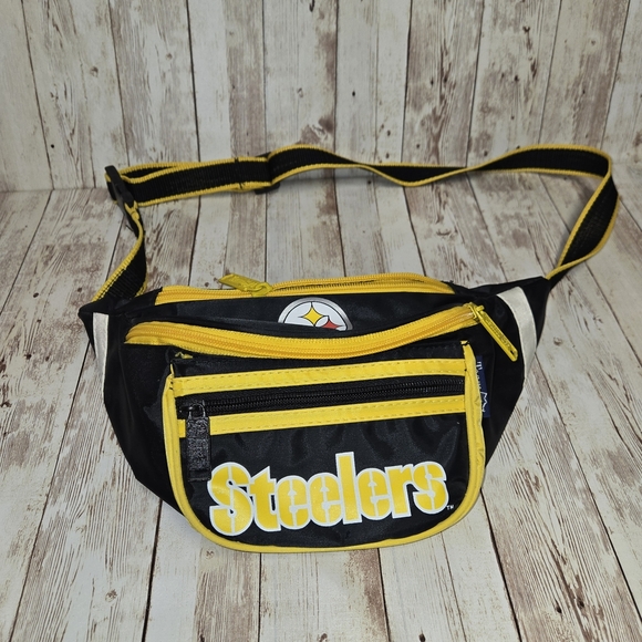 Team NFL ADS SPORTS Other - Pittsburgh Steelers Fanny Pack NFL Team A.D.S. Sports Fanny Pack Belt Bag Black